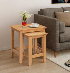 Hallowood Furniture Hereford Nest Of 2 Tables - thumbnail 2