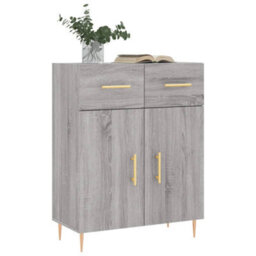 Berkfield Sideboard Grey Sonoma 69.5X34X90 Cm Engineered Wood - thumbnail 3