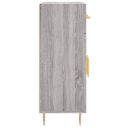 Berkfield Sideboard Grey Sonoma 69.5X34X90 Cm Engineered Wood - thumbnail 7