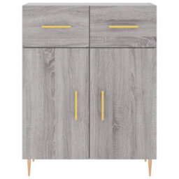 Berkfield Sideboard Grey Sonoma 69.5X34X90 Cm Engineered Wood - thumbnail 6