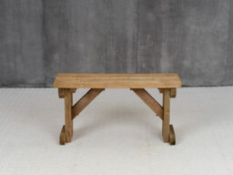 Arbor Garden Solutions Hollies Wooden Bench, Outdoor Garden Fence Seat(3Ft, Rustic Brown Finish) - thumbnail 2