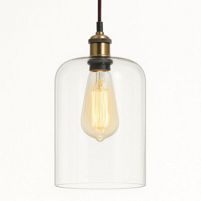 CGC Lighting Cgc Marinda Clear Glass Cylinder Lampshade - image 1