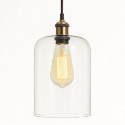 CGC Lighting Cgc Marinda Clear Glass Cylinder Lampshade - thumbnail 1