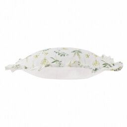 Wylder Meadow Ruffle Floral Polyester Filled Cushion, White/cornflower, 50Cm X 50Cm - thumbnail 4