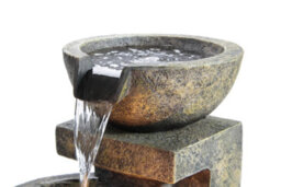 Outdoor Living UK Aqua Creations Medium Granite 3 Bowl Mains Plugin Powered Water Feature - thumbnail 4