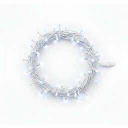 Pegdev - Pdl Led String Lights Cool White, White Rubber Ip65 Connectable Outdoor Indoor Garden Patio Wedding Party 5M