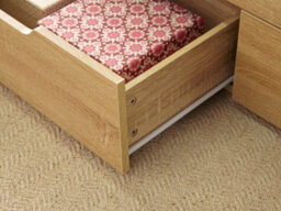 Home Source Bruges 2 Drawer Lift Up Coffee Table Natural Oak - thumbnail 6