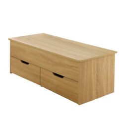 Home Source Bruges 2 Drawer Lift Up Coffee Table Natural Oak - thumbnail 7