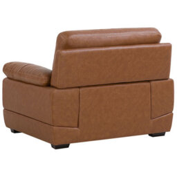 Beliani Armchair Horten Faux Leather Brown - thumbnail 6