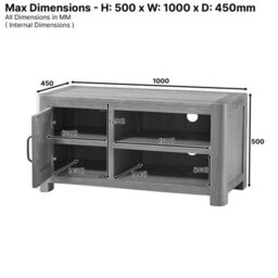 The Furniture Market Soho Oak Small Tv Unit Up To 50 Tv Size - thumbnail 9