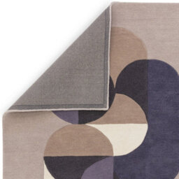 Cream Grey Handmade Abstract Geometric Wool 12-14mm Thick Stain-Resistant Rug For Bedroom, & Dining Room-120Cm X 170Cm - thumbnail 9