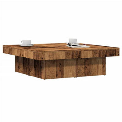 Berkfield Coffee Table Old Wood 90X90X28 Cm Engineered Wood - image 1