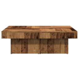 Berkfield Coffee Table Old Wood 90X90X28 Cm Engineered Wood - thumbnail 4