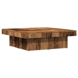Berkfield Coffee Table Old Wood 90X90X28 Cm Engineered Wood - thumbnail 2