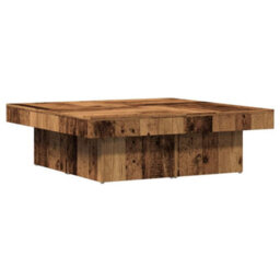 Berkfield Coffee Table Old Wood 90X90X28 Cm Engineered Wood - thumbnail 6