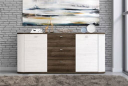 Arte Gent 84 Anderson Pine & Oak Riviera Sideboard Cabinet - 1670mm X 820mm X 410mm - Versatile Urban Storage - thumbnail 1