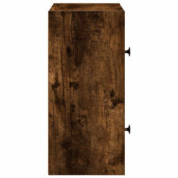 Berkfield Durable Bookcase Smoked Oak 40X24X52 Cm Engineered Wood - thumbnail 6