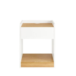 Sobuy Fbt128-Nw, Bedside Table Nightstand Side Table End Table Sofa Side Table Lamp Table,wood Effect,w45Xd40Xh55 - thumbnail 1
