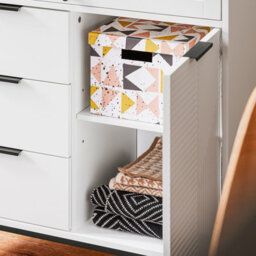 Sobuy Fsb94-W, Sideboard Side Cabinet Storage Cabinet Cupboard With 3 Drawers And 2 Doors,white,w80Xd40Xh107.5 - thumbnail 5