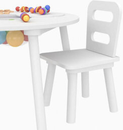 Xample Wooden Storage Table With 2 Chairs, Kids Table And Chair Sets, Kids Children Playroom Bedroom Furniture - thumbnail 5