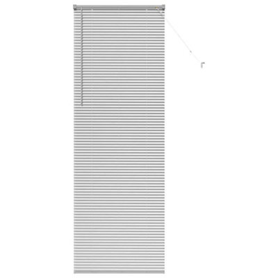 Berkfield Modern Window Blind With Curtains Manual Silver Aluminium