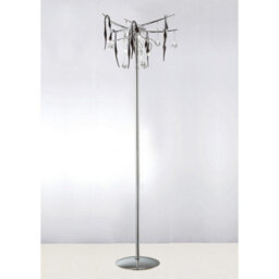 Luminosa Lighting Luminosa Cygnet Floor Lamp 6 Light G4 Polished Chrome/black Glass/crystal, Not Led/cfl Compatible Item Weight: 15Kg - thumbnail 2