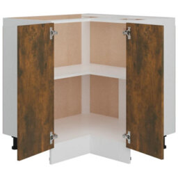 Berkfield Kitchen Cabinet Lyon Smoked Oak 75.5X75.5X81.5 Cm Engineered Wood - thumbnail 5