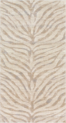 Livabliss City-Animal Print Beige Grey Taupe Boho Zebra Pattern Living Dining Bedroom Rug 80 X 150 Cm Easy Care, Non Shedding - image 1