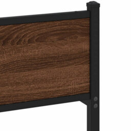 Berkfield Bed Frame Without Mattress Brown Oak 100X190 Cm Engineered Wood - thumbnail 7