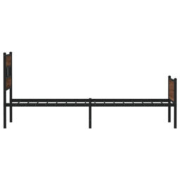 Berkfield Bed Frame Without Mattress Brown Oak 100X190 Cm Engineered Wood - thumbnail 5