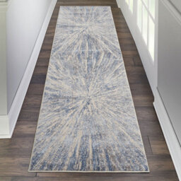 Blue Grey Rug, Abstract Optical/ (3D) Rug, Modern Rug, Blue Grey Rug For Bedroom, Hallway, & Dining Room-160Cm X 221Cm - thumbnail 6