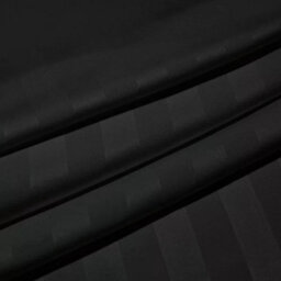 Ameha Stripe Fitted Sheet 40 Cm Deep Pocket- Hypoallergenic Easy Care Black Bed Sheets Uk Double Bedsheet(137X190Cm) - thumbnail 2