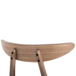 Beliani Set Of 2 Dining Chairs Lynn Wood Dark Brown/ Grey - thumbnail 7