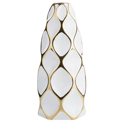 Beliani Flower Vase Avila Stoneware 36 Cm White - image 1