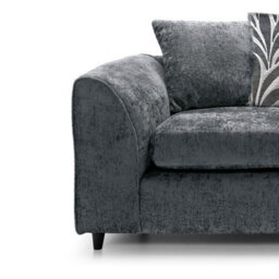 Furnishings For Less UK Zina Grey Chenille Fabric 2 Seater Sofa Scatter Back - thumbnail 2