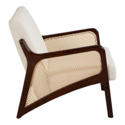 Darphe Beige Modern Corduroy Upholstered Accent Armchair - thumbnail 3