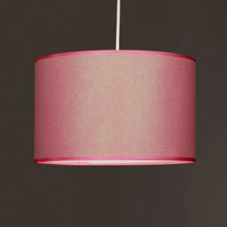 K Living Pink Glitter Ceiling Lamp Shade Pendant Non Electric Easy Fit Option