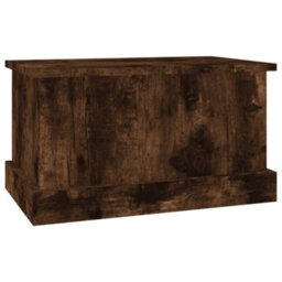 Berkfield Storage Box Smoked Oak 50X30X28 Cm Engineered Wood - thumbnail 5