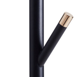 Living And Home 161Cm H Black Metal Floor Lamp For Living Room, Bedroom  Reading Light ,foot Switch E14 - thumbnail 7