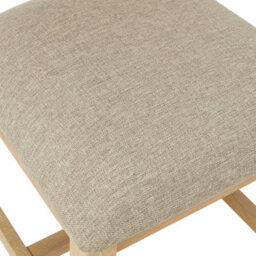 The Furniture Market Cheshire Whitewash Oak Ladder Dining Chair With Natural Fabric Seat - thumbnail 5