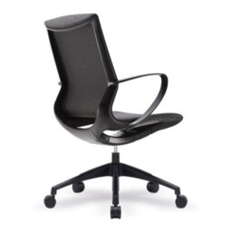 RB UK Nautilus Designs Medium Back Executive Chair With Integrated Height Control And Weight Activated Auto Balance Mechanism, Black - thumbnail 3