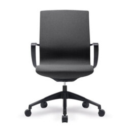 RB UK Nautilus Designs Medium Back Executive Chair With Integrated Height Control And Weight Activated Auto Balance Mechanism, Black - thumbnail 2