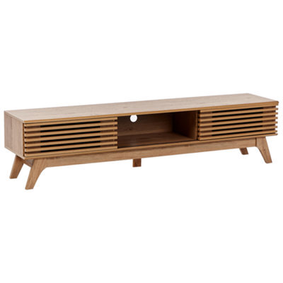 Beliani Retro Tv Stand Toledo Brown - image 1