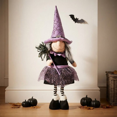 Garden Greatness Extendable Standing Halloween Witch - image 1