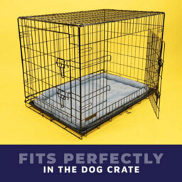 DogCrates+ Grey Faux Fur Dog Bed - Extra Large - thumbnail 6