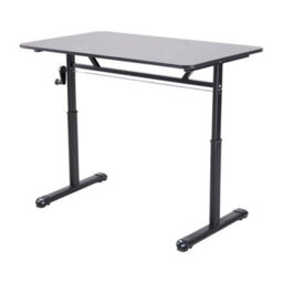 Height Adjustable Computer Desk - Manual Crank Standing Desk - thumbnail 4