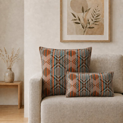 Urban Tribal Jumbo Cushion Cover 60X60Cm Handmade Cotton Cover - image 1