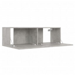 Berkfield 3 Piece Tv Cabinet Set Concrete Grey Engineered Wood - thumbnail 7
