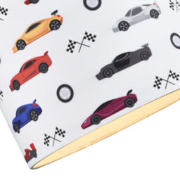 Happy Homewares Modern And Colourful Racing Cars Kids Cotton Fabric Round Drum Lamp Shade - 25Cm - thumbnail 3