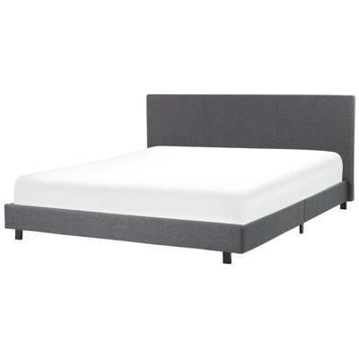 Beliani Waterbed Fabric Albi 180 X 200 Cm (Eu Super King) Grey - image 1